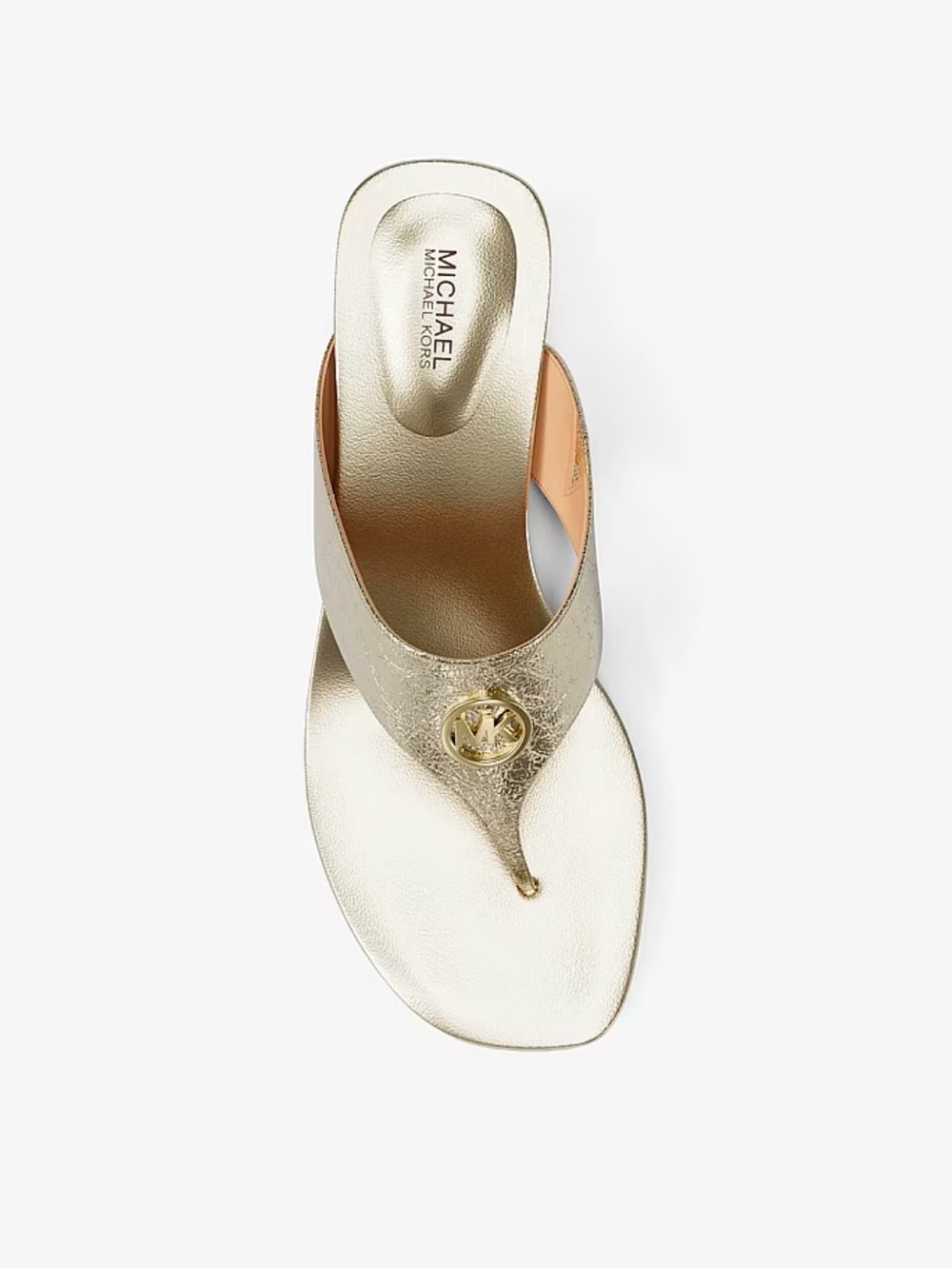 MICHAEL Michael Kors Metallic Gold Thong Sandal